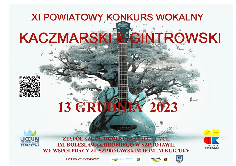 plakat promujący konkurs wokalny